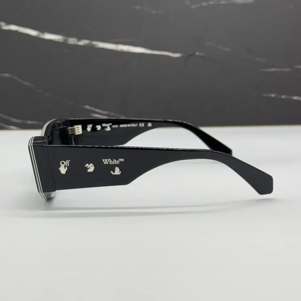 NEW OFF-WHITE SUNGLASSES, BLACK WHITE CAT EYE SUNGLASSES OFF-WHITE ANDY